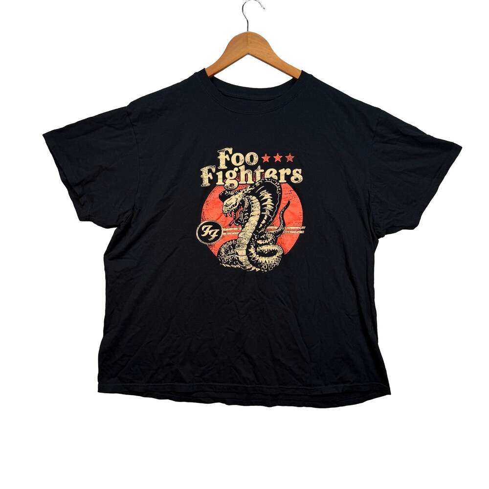 Foo Fighters Cobra Snake Dave Grohl Taylor Hawkins Graphic Band T Shirt 2XL